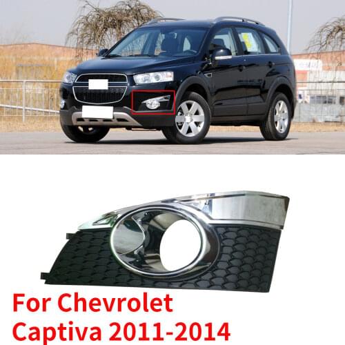 CAPQX For Chevrolet Captiva 2011 2012 2013 2014 Front Bumper Fog Light Cover Foglamp Frame Fog Lamp Hood Foglight Trim Lid Shell