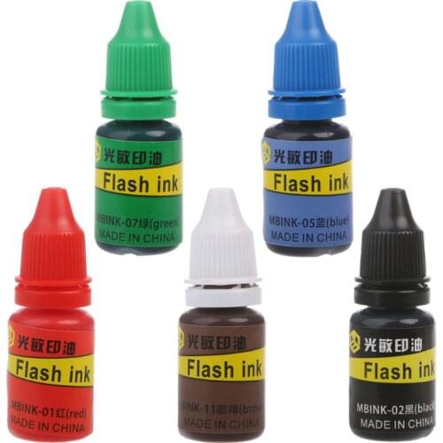 10ml Flash Refill Ink For Photosensitive Seal Stamp Oil Stamping Machine DIY Stamps Refill Ink for Scrapbooking