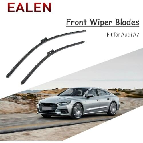 EALEN For Audi A7 2015 2014 13 12 11 2010 Modify Windscreen Accessories 1Set Rubber Car Front Wiper Blade Kit