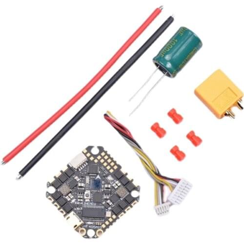 25.5X25.5mm JHEMCU GHF405AIO Pro MPU6000 F405 Flight Controller BLHELIS 25A 45A 4in1 ESC 3-6S for FPV Racing Toothpick Drones