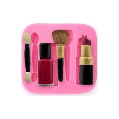 Cosmetics Lipstick Shaped 3D Silicone Cooking Tools Chocolate Cake Fondant Mold Cake Decoration Tools Soap Candle Moulds