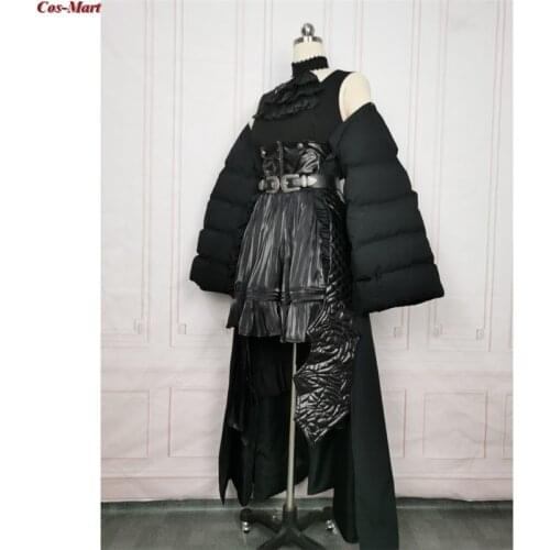 Game Final Fantasy XIV FF14 Gaia Cosplay Costume Dark Psychic Black Combat Uniform Activity Party Role Play Clothing Custom-Make