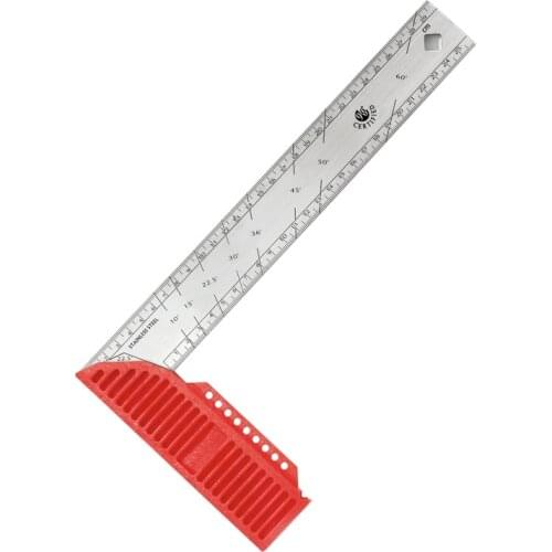 KAPRO Multi Function Rectangular ruler Woodworking square 90 degree stainless steel thickened Ruler tool