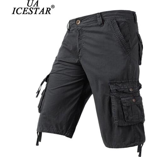 Men Shorts 2021 Summer New Cotton Breathable Military Cargo Shorts Brand High Quality Comfortable Solid Color Casual Shorts Men