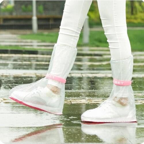 Outdoor Travel Rainproof Waterproof Shoe Cover For Man And Woman Thick Wear-resistant Anti-slip High-heeled Rain Boots