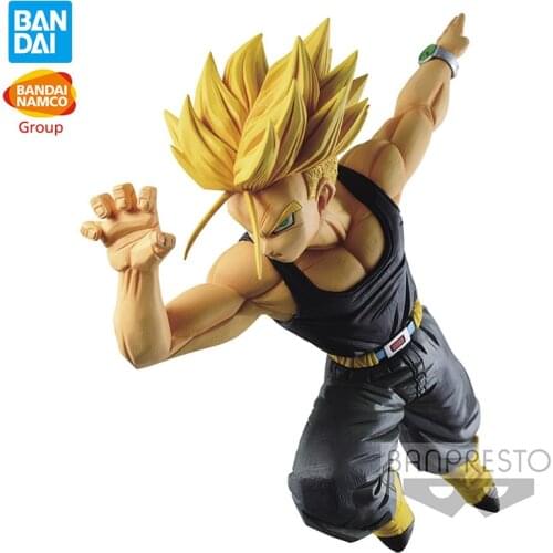 In Stock 15Cm Trunks Banpresto Original Anime Figure Dragon Ball Z Match Makers Action Figure Pvc Model Collectible Toys