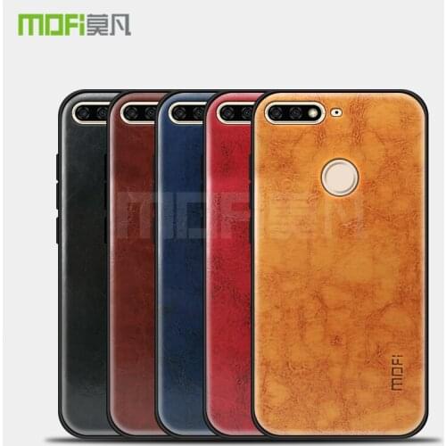 Original MOFi PU Leather Case for Huawei Honor 7C Cover Phone Cases 5.99" Full Protection Back Cover for Huawei Enjoy 8 Case