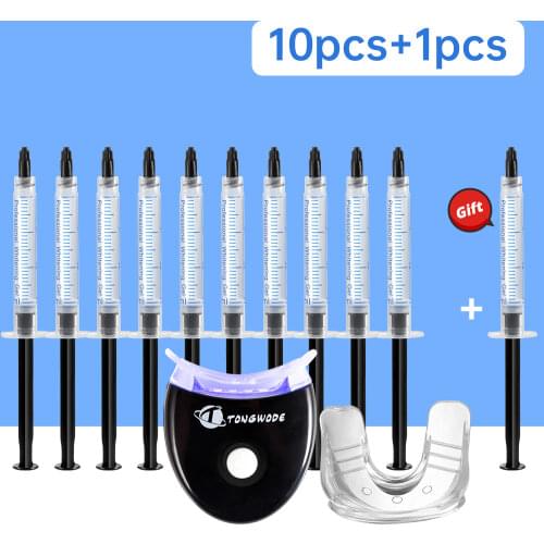 Activated Charcoal Teeth Whitening Strips with Dental Bleaching Accelerator Led Light Remove Tooth Tartar for Teeth Whitening