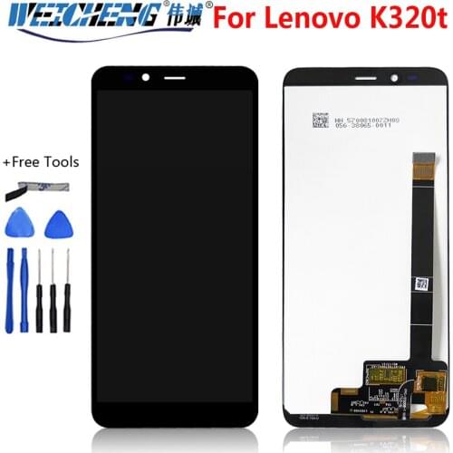 5.7" LCD Display For Lenovo K320t K320 LCD Display Touch Screen Digitizer Glass Panel Assembly Spare Parts+Tools