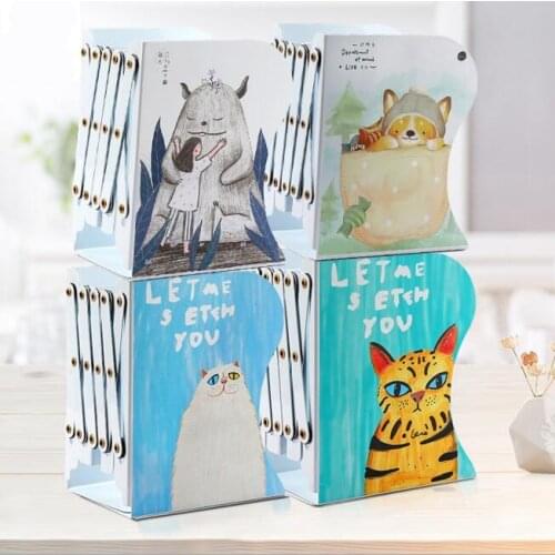 Pretty Annimal Metal Retractable Bookends Desk Book Holder Students Desk Organizer Book Shelf Office Home Bookshelf Stationery
