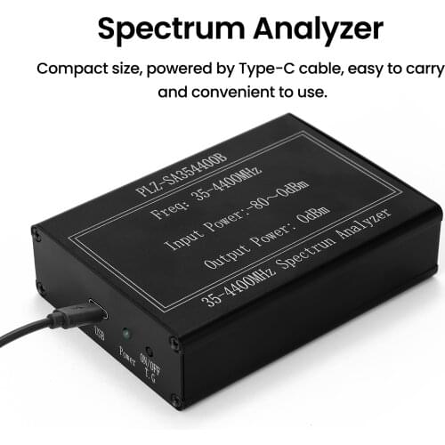 PLZ-SA354400B Simple Spectrum Analyzer 35-4400mhz Amplitude Bandwidth Frequency Signal Generator with Tracking Generator Step