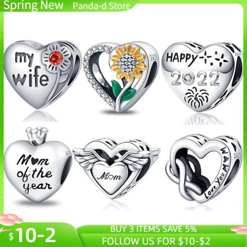Genuine 925 Sterling Silver Cat And Dog With Shark Fit Original Pandora Bracelet&Bangle Making Fashion DIY Jewelry For Women
