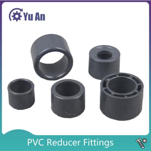 PVC Pipe Reducing Connector Bushing Joint Aquarium Tank Fittings Garden Irrigation Water Pipe Connectors 1 Pcs