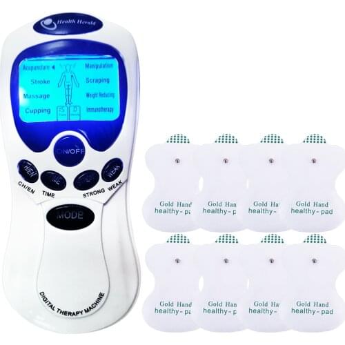 TENS EMS Unit Machine 8 Models 8 Pads Digital Muscle Stimulator Electronic Pulse Body Massager Electric Herald Tens Machine