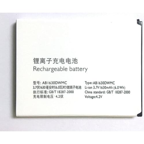 High Quality 1630mAh AB1630DWMT battery for Philips S307 W536 XENIUM CTS307 CTW536 martphone