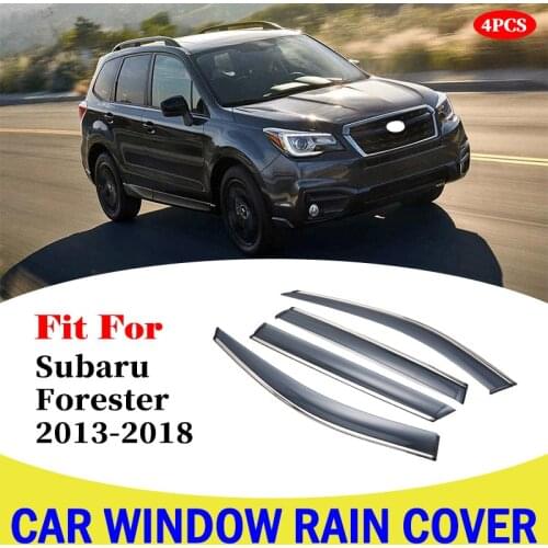 Car Window Rain Shield Visor Guards Protector Sun Wind Deflector Shade Cover For Subaru Forester 2013-2018 Car Accessories