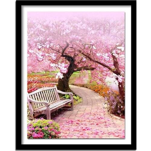 Scenic Diamond Painting Cross Stitch Rhinestone Art DIY Diamond Embroidery Patterns Living Room Decor