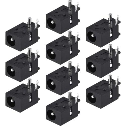 10 pcs DC-023 PCB Mount 4.0mm x 1.7mm 3 Pin Audio Video DC Power Connector Socket DC023