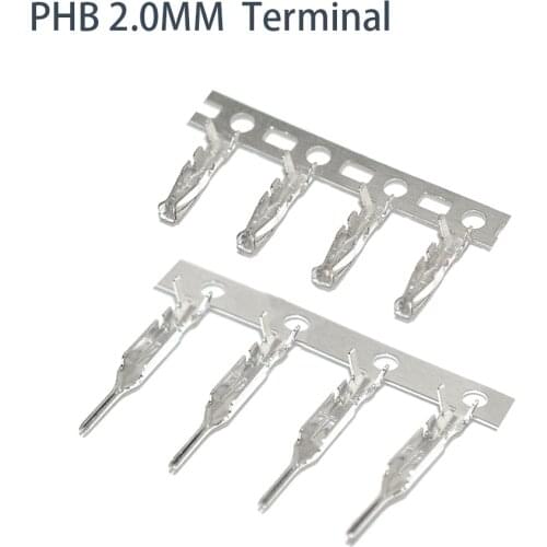 100pcs/lot NEW Original PHB 2.00mm Terminal PHB 2.0mm Male reed Female reed PHB connector terminal crimping