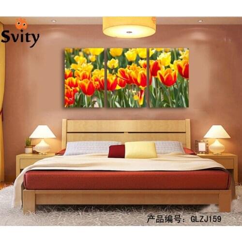 3 panels Hot Sell The Abstract Map Modern Home Wall Decor Painting print on Canvas Modular Wall Picture no framed