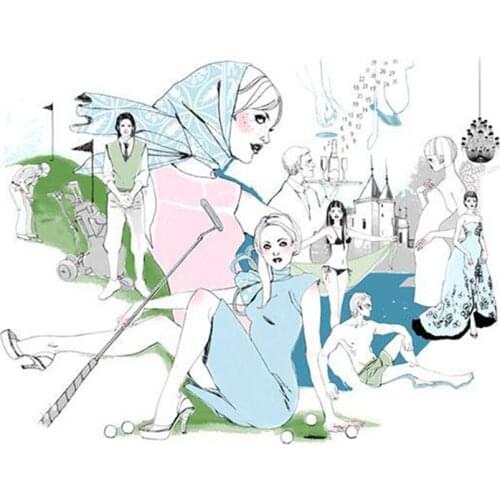 DIY Urban Girl Diamond Painting Cross Stitch Diamond Embroidery Home Decoration Gift Handcraft JX126