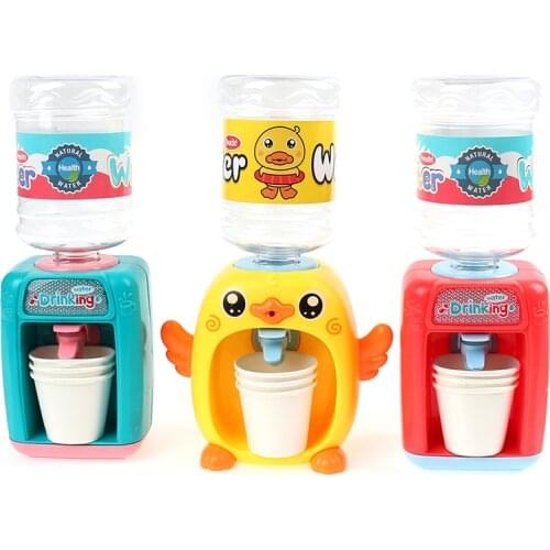 Kids Mini Drink Water Dispenser Toy Kitchen Play House Toys Electric Small Appliances Toys for Children Game Toys 7.5*21.5cm