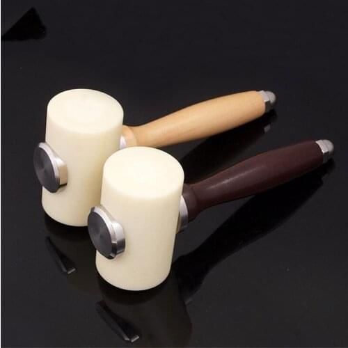 DIY Leathercraft Nylon Hammer Handmade T Carving Cutting Punching Printing Engraving Drilling Hammers for Leather Beat Tools