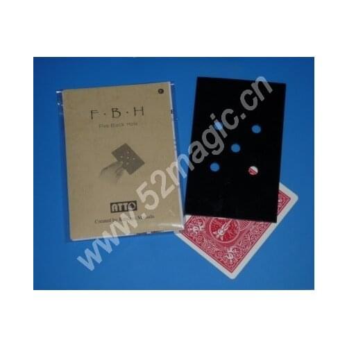 F.B.H. Five Black Hole By Katsuya Masuda - Magic Trick,Accessories,Card,Fire,Stage,Close-Up,Comedy,Magia Toys Joke Classic