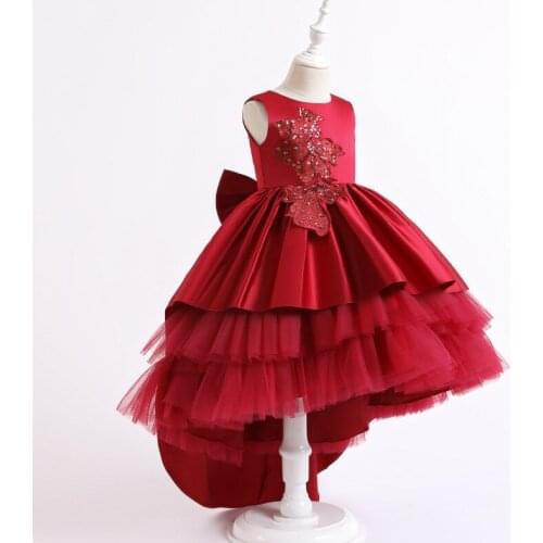 2021 summer girls' skirts, childrens clothes, wedding dresses, princess dresses, tail gauze tutu tutu, tutu skirt, high-end ele