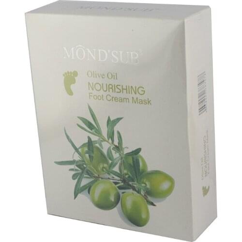 Elitzia ETEF4001 Olive Oil Cream Foot Mask 5 Pieces A Box Repair Damage