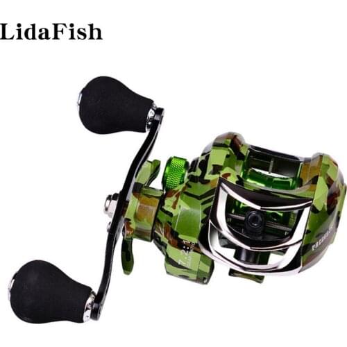 New 10kg Max Drag Baitcasting Fishing Reel 7.2:1 Magnetic Brake System 18+1 Ball Bearings Metal Spool Fishing Tackles