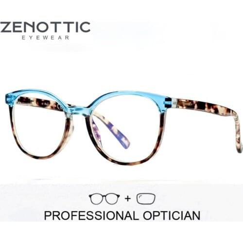 ZENOTTIC Cat Eye Prescription Glasses Women Retro Optical Progressive Eyeglasses Photochromatic Myopia Hyperopia Eyeglasses