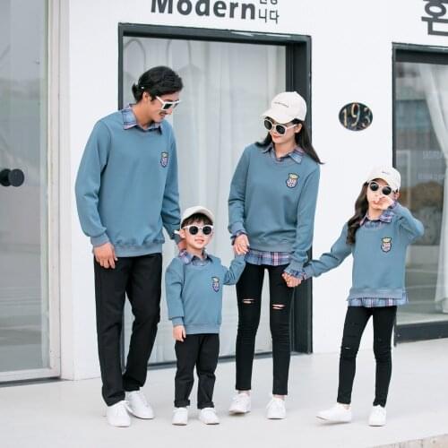Family Matching Outfits Parent-child Clothing Parent-kids Clothes Autumn Winter Sweater For Kids Girls Boys Women Men T-shirt