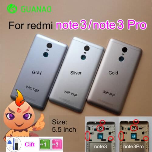 Original Full Network For Xiaomi Redmi Note 3 Pro note 3 With Power Volume Buttons Battery Door Cover Back Housing Case 150mm