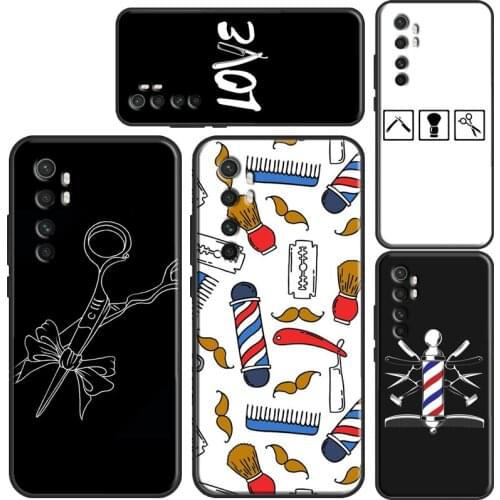 Barber Pole Scissor Comb Razor Case For Xiaomi Mi Note 10 Lite Mi 10 Ultra A3 9 SE 9T 10 Pro Max3 POCO X3 NFC F2 Pro F1