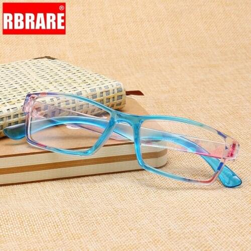 RBRARE Resin Reading Glasses Transparent lens Anti-blue light eyeglasses Comfortable Men and Women Old Reading Glasses Okulary
