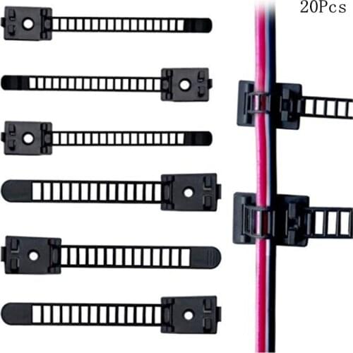 Adjustable Self Adhesive Cable Clips Wire Organizer for Electric Wiring Accessories Cable Clamp Clips Fixed Fasten Cable Tie