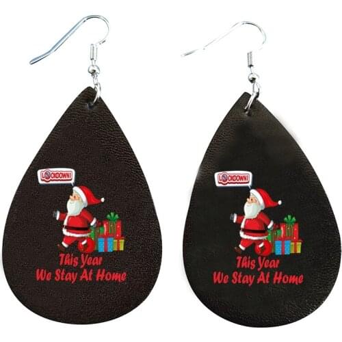 Christmas In Quarantine Classic Earrings Quarantine Essential Pullover Hoodie