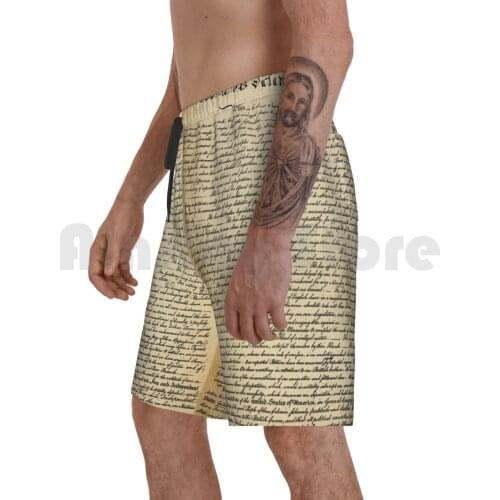 Vintage Declaration Of Beach Shorts Men Beach Pants Swimwear Declaration Of Day 4th Of July Vintage Vintage Rustic