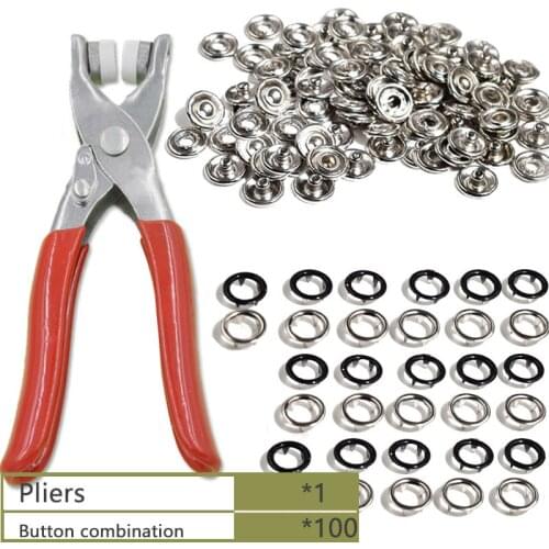 100 sets/lot) Ipomoea snaps. Metal buttons. Claw buckle installation tool. Spray paint snap.rivet.Childrens clothing buttons