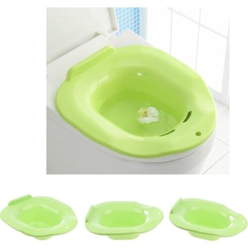 3 Pcs Hip Bath Tub Sitz Bath For Toilet Maternity Hemorrhoid Avoid Squatting