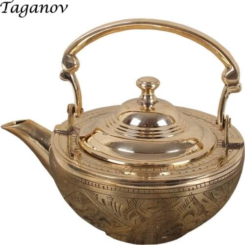 600ml chinese teaware puer longjing tea thicken pure copper Teapots water teakettle tieguanyin puerh green presents gift for men