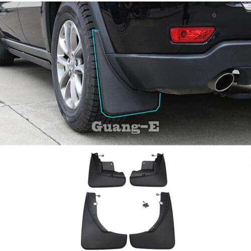 Car Plastic Fender Soft Mudguard Protect Flap Splash Guard Frame Molding For Jeep Grand Cherokee 2014 2015 2016 2017 2018 2019