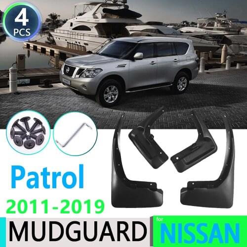 For Nissan Patrol Y62 2011~2019 2012 2013 2014 2018 2016 2017 18 Mudguard Mud Flaps Guard Splash Flap Mudguards Car Accessories