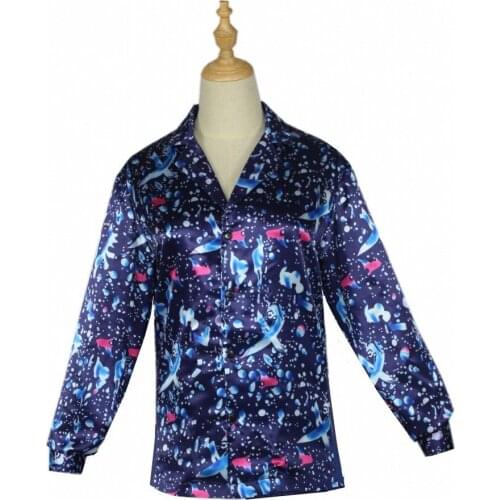 Floral Shirt Anime Stranger Things Season 3 Costume Eleven Costume for Woman Shirt Blouse Cosplay Halloween Christmas Gift