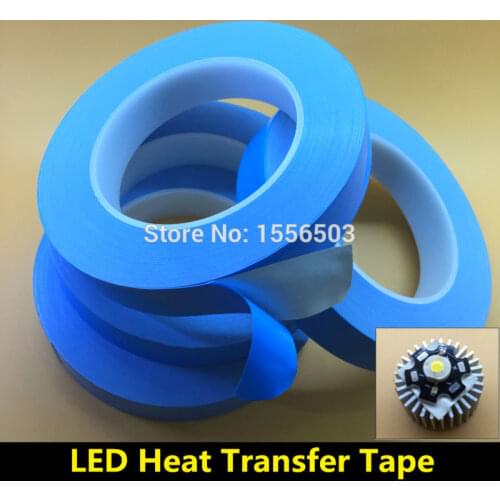 10mm 15mm 20mm Transfer Double Sided Heat Thermal Conduct Adhesive Tape for LED Module Chip PCB Heatsink CPU instead 8805 RTV