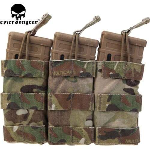 Emerson Tactical Modular Triple Open Top Magazine Pouch 500D CODURA usa original 6355 free Shipping