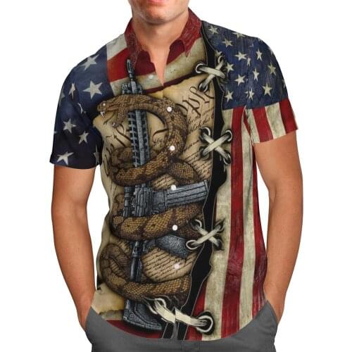 Animal Snake 3D Beach Hawaiian 2021 Summer Mens Shirt Short Sleeve Shirt Streetwear Oversized 5XL Camisa Social Chemise Homme