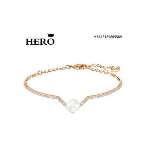 HERO Original Copy High Quality 1:1 SWA Love Pearl Plated Rose Gold Bracelet With Logo Envelope