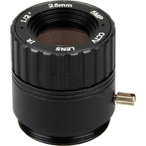 HD 5mp 25mm CCTV Lens 1/2" Fixed Iris IR Infrared CS view 70m 90 degrees angle For IP Camera